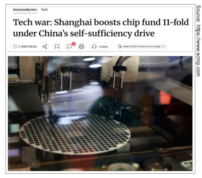 Tech war: Shanghai boosts chip fund 11-fold under China's self-sufficiency drive